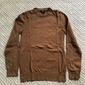 H&M Brown crew neck sweater // XS